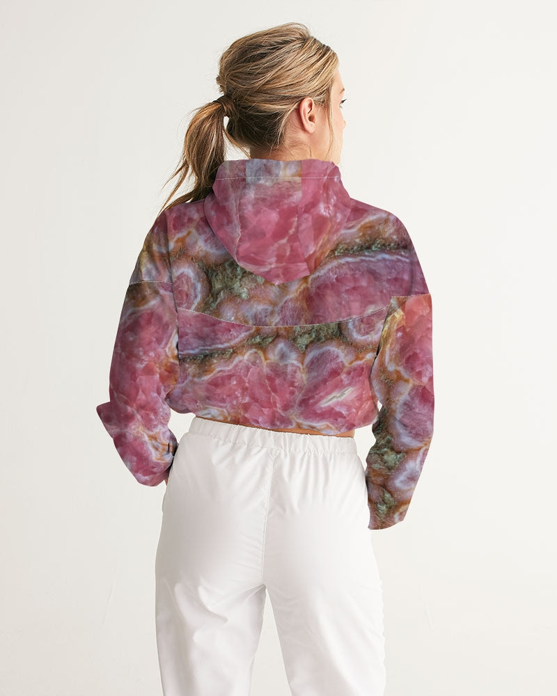 Rhodochrosite Stalactite Crystal Cropped Windbreaker