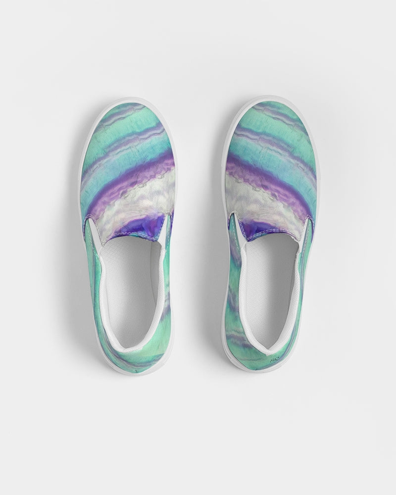 Rainbow Fluorite Metaphysical Women's Slip-On Canvas Shoe