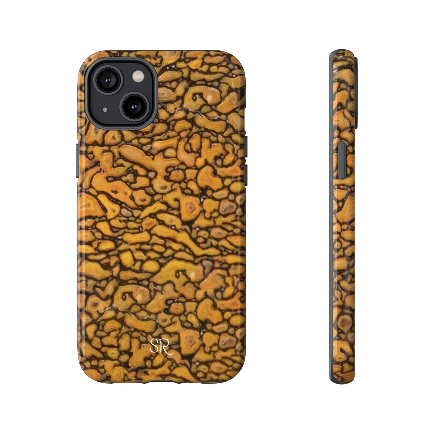 Agatized Fantasy Yellow Gembone Tough Cases