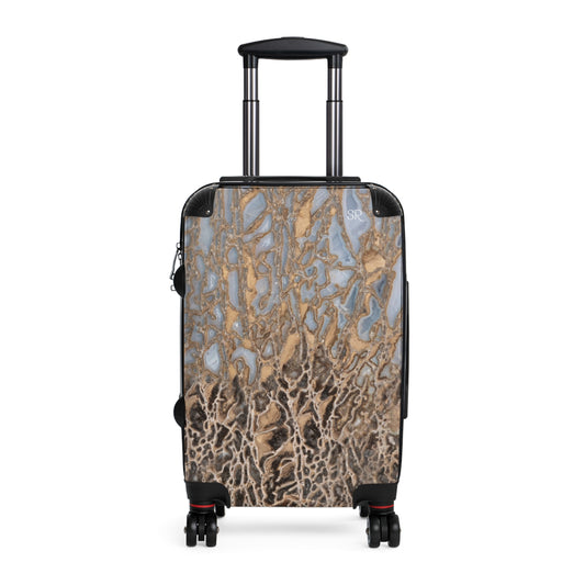 Agatized Noir & Baby Blue Gembone Luggage