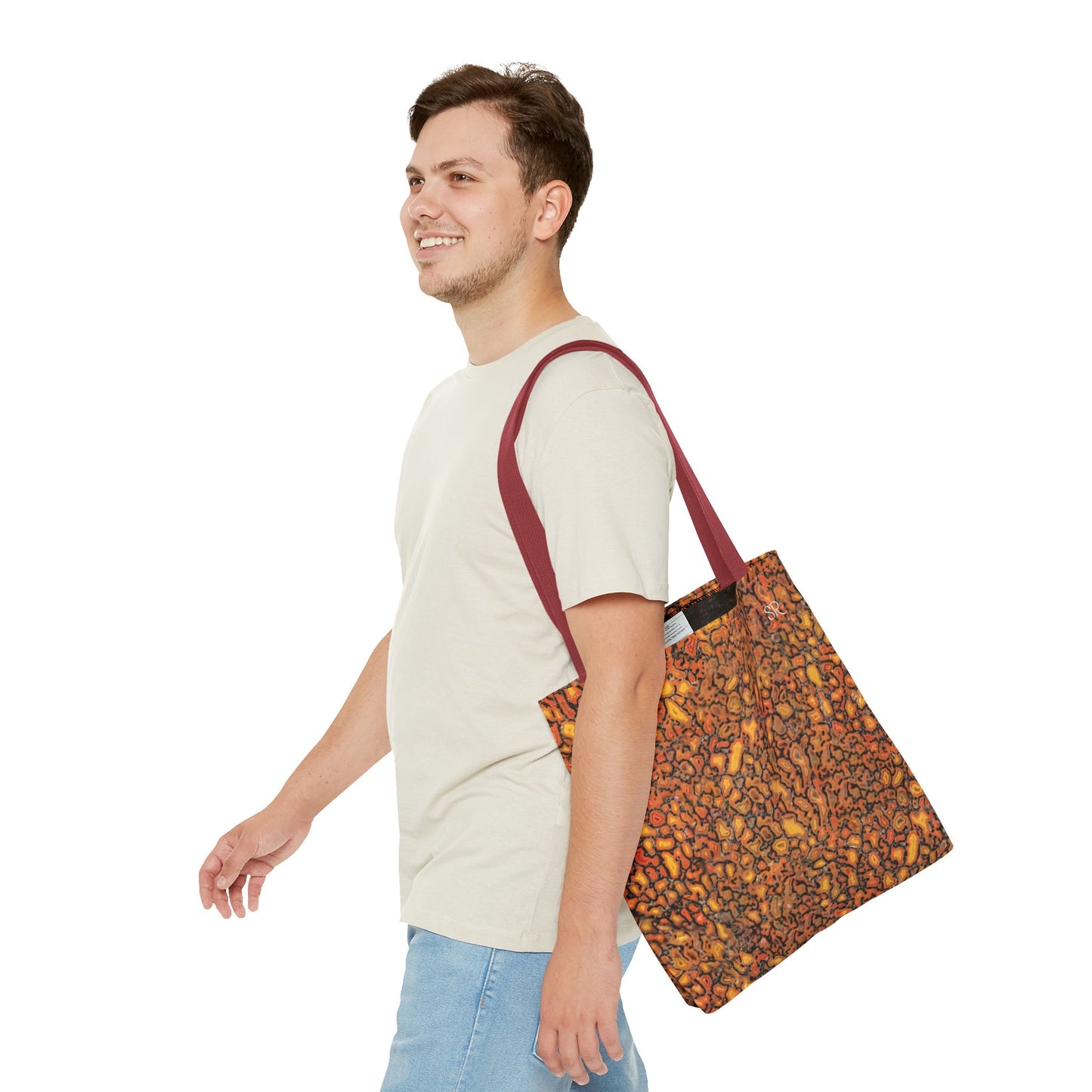 Agatized Canary Red Gembone Tote