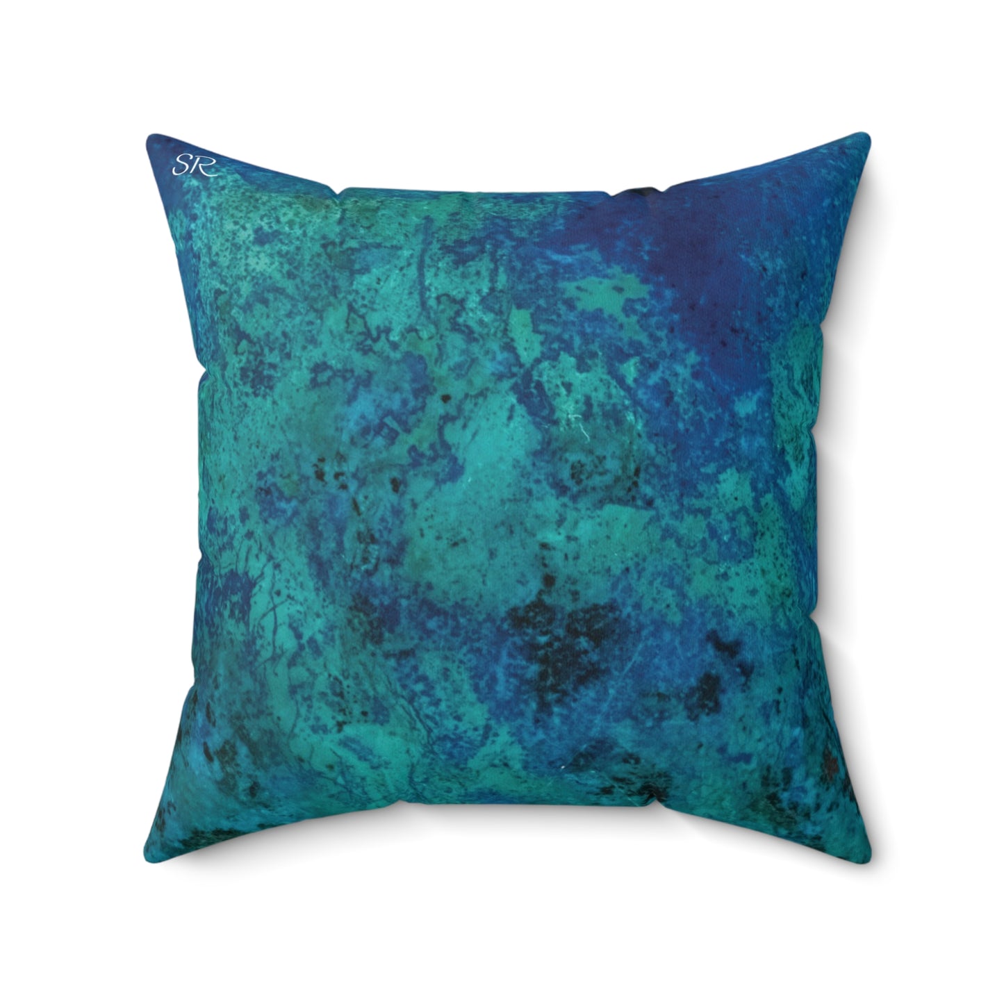 Shattuckite Spectacular Faux Suede Square Pillow