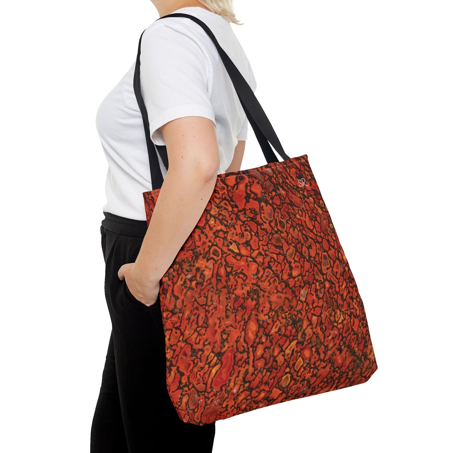 Agatized Richly Red Gembone Tote