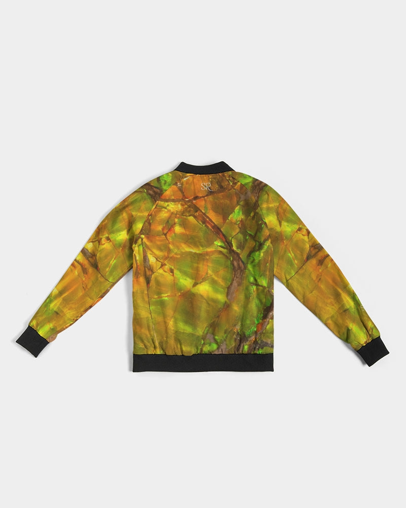 Ammolite Spiritual Energy & Growth Women's Jewel Bomber Jacket