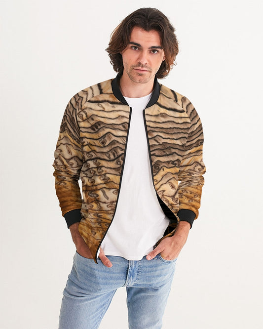 Hell's Canyon Sequoia Petrified Wood Men's Bomber Jacket