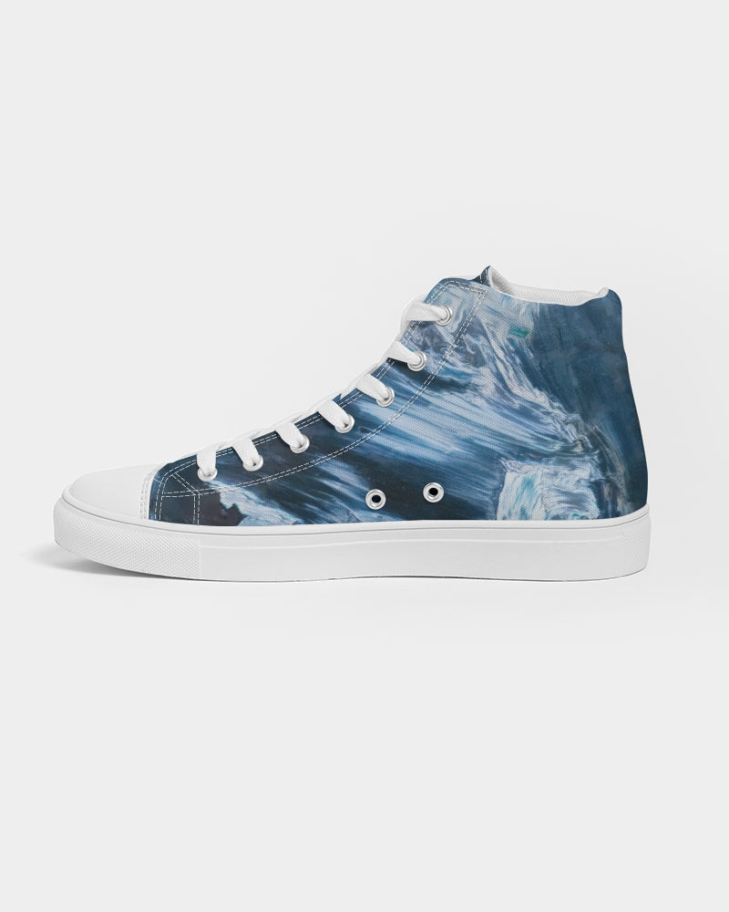 Blue Pietersite Men's Hightop Canvas Shoe