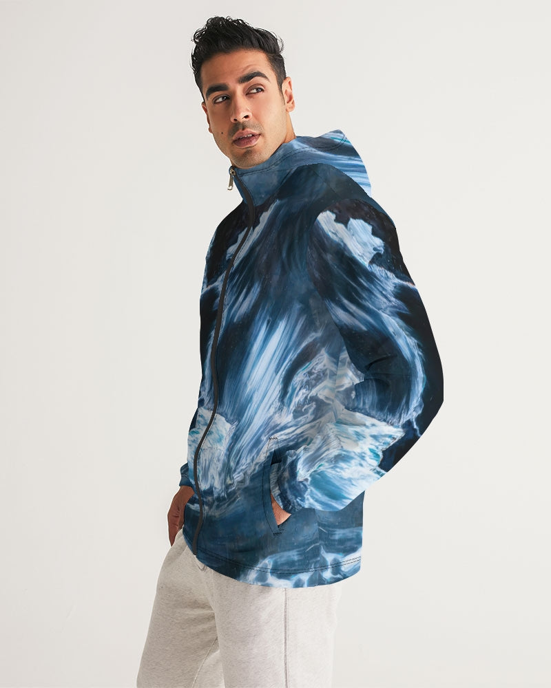 Blue Pietersite Men's Windbreaker