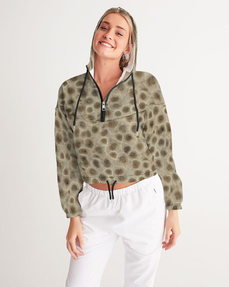 Petoskey Stone Cropped Windbreaker