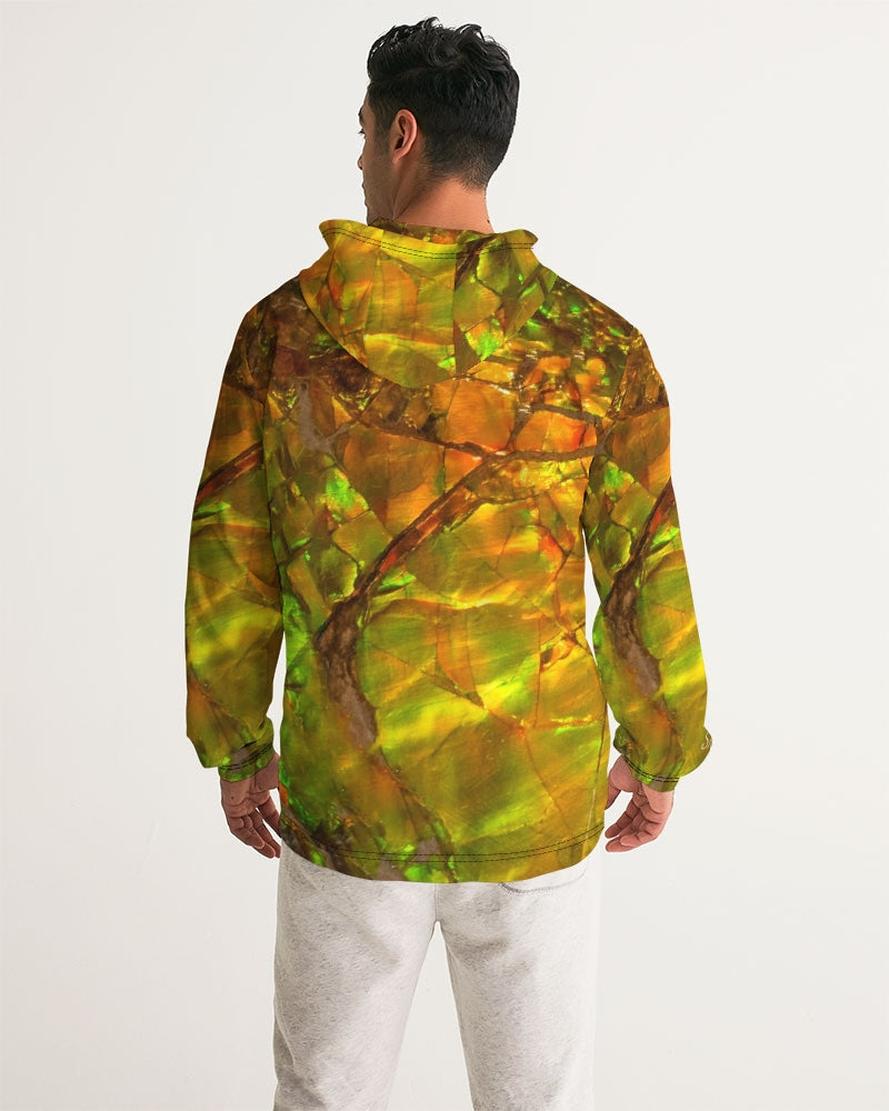 Ammolite Spiritual Energy & Growth Men's Jewel Windbreaker