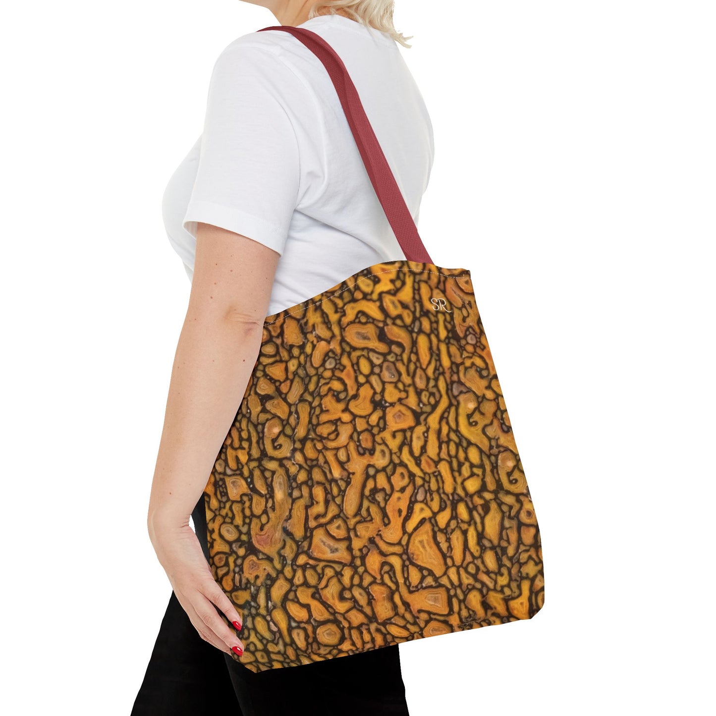 Agatized Fantasy Yellow Gembone Tote