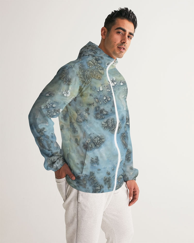 Marcasite Plume with Quartz Spiritual Men's Windbreaker