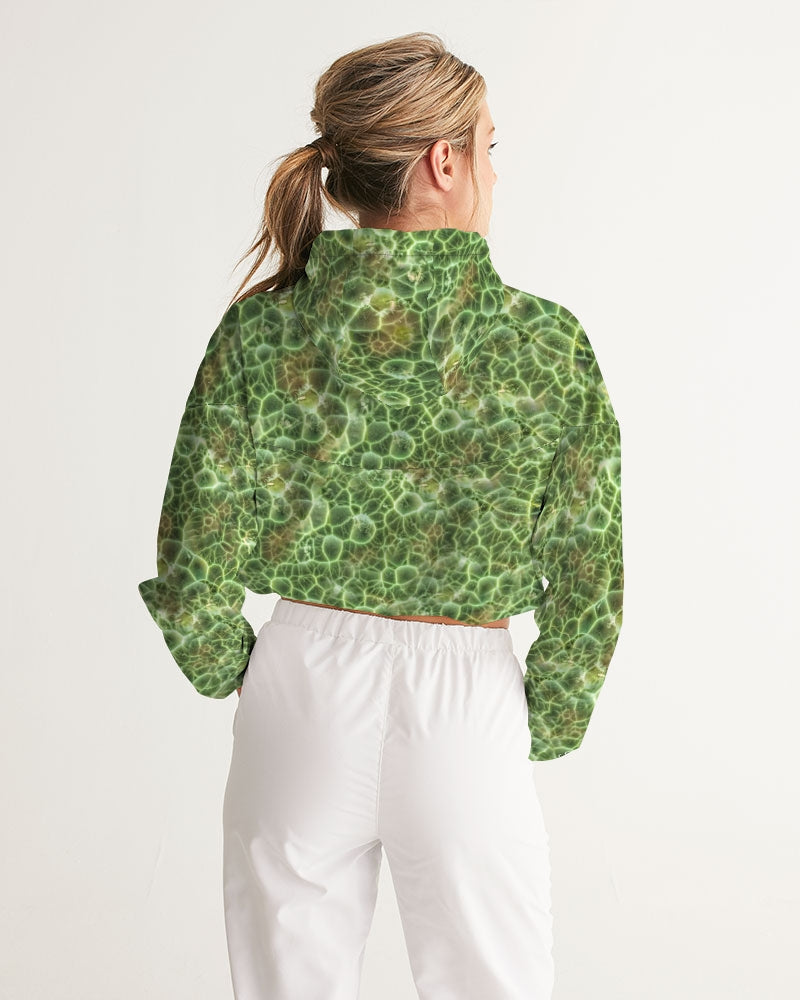 Greenstone 'Chlorastrolite' Cropped Windbreaker