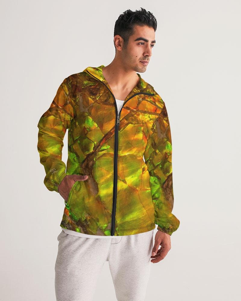 Ammolite Spiritual Energy & Growth Men's Jewel Windbreaker