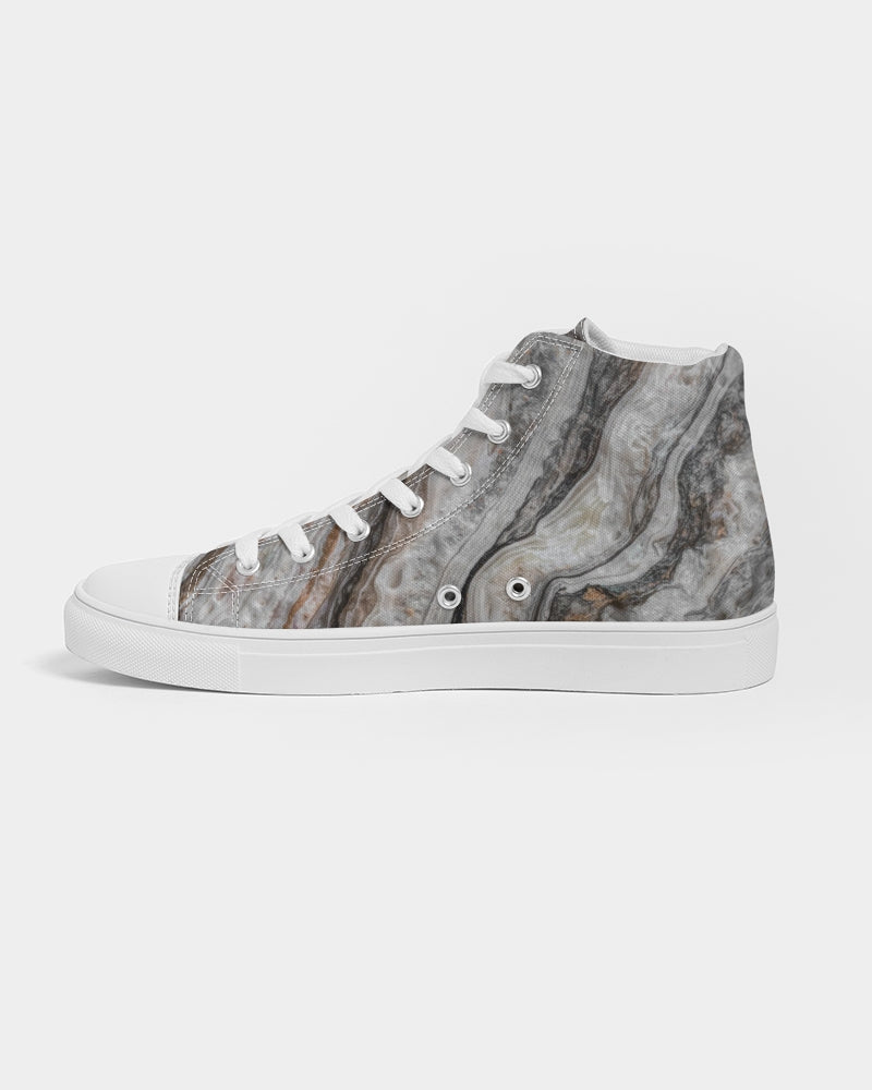 Travertine Onyx Powerful Vibrations Women's Hightop Canvas Shoe