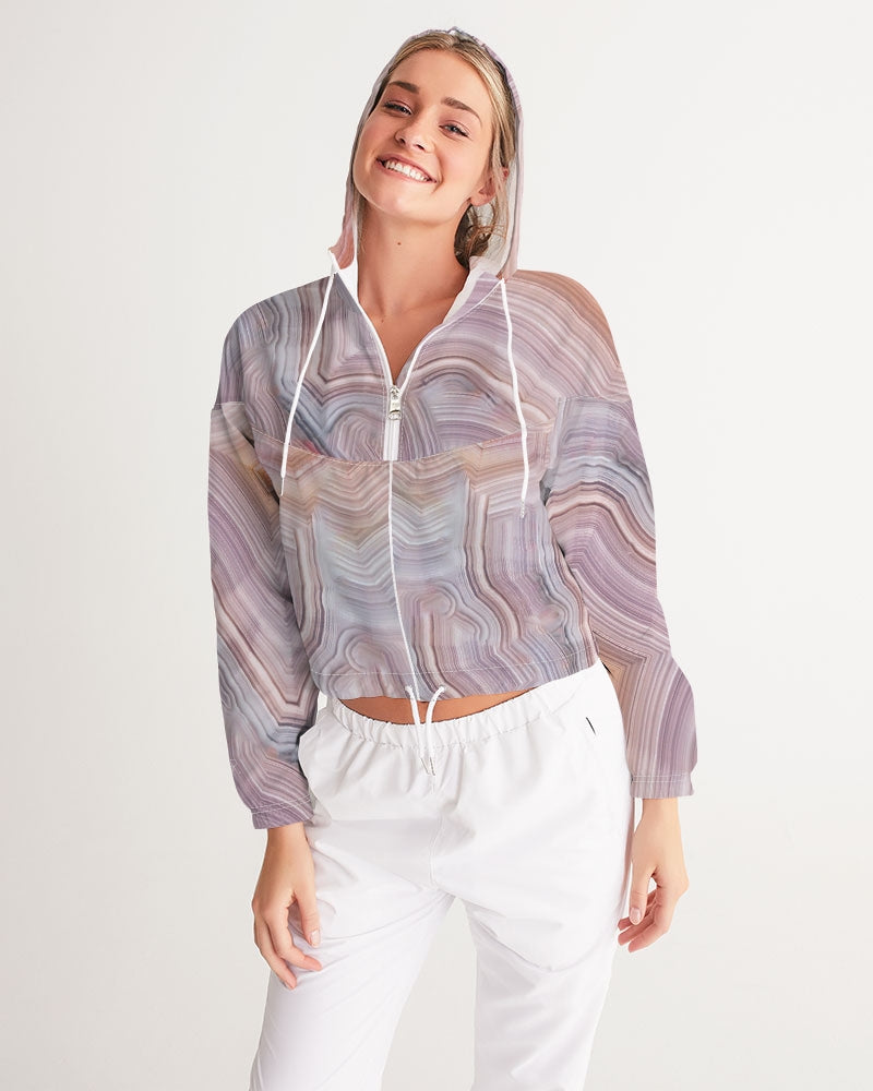 Laguna Agate Creativity Women's Cropped Windbreaker