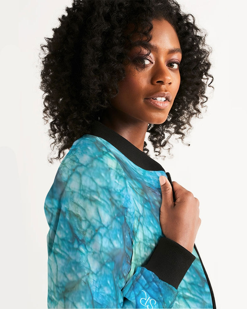 Labradorite Women's All-Over Print Bomber Jacket