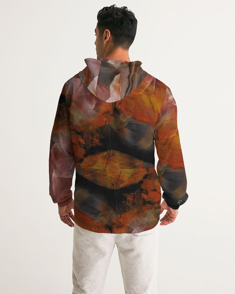 Petrified Wood Inner Transformation Men's Windbreaker