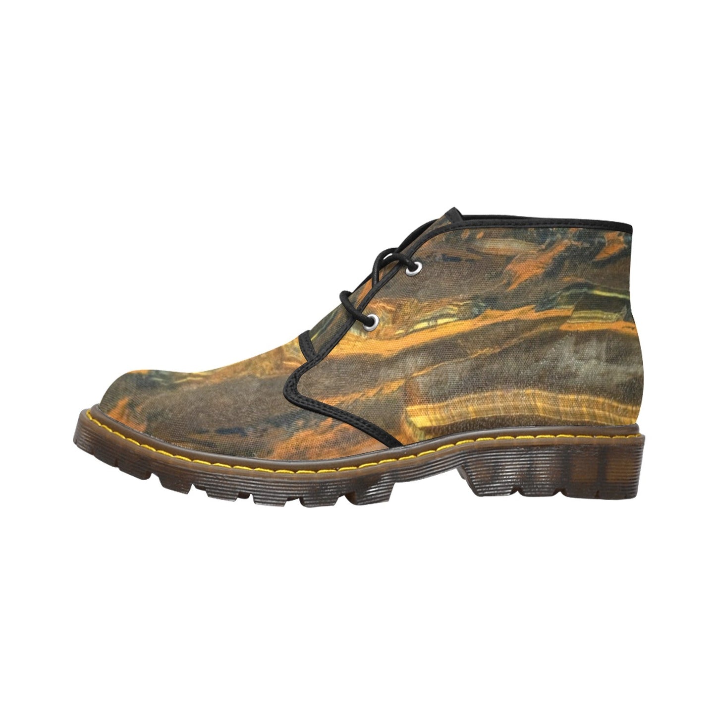 Marra Mamba Tiger's Eye Spiritual Stability Canvas Chukka Ankle Boots