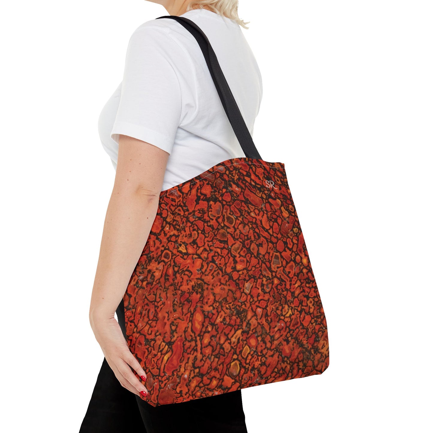 Agatized Richly Red Gembone Tote