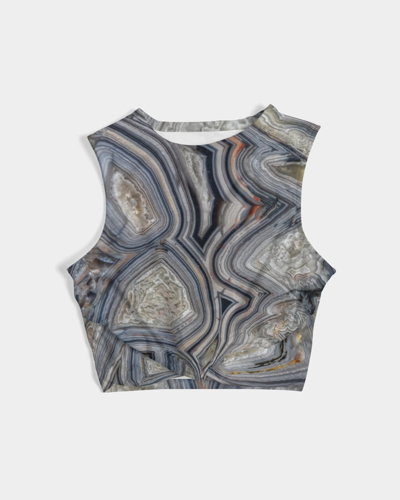 Crazy Lace Agate Optimism Twist-Front Tank