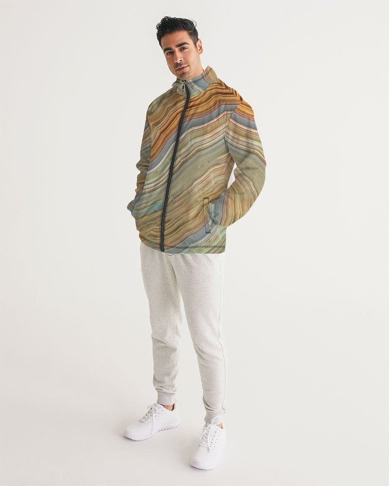 Crazy Lace Agate Joyfulness Men's Windbreaker