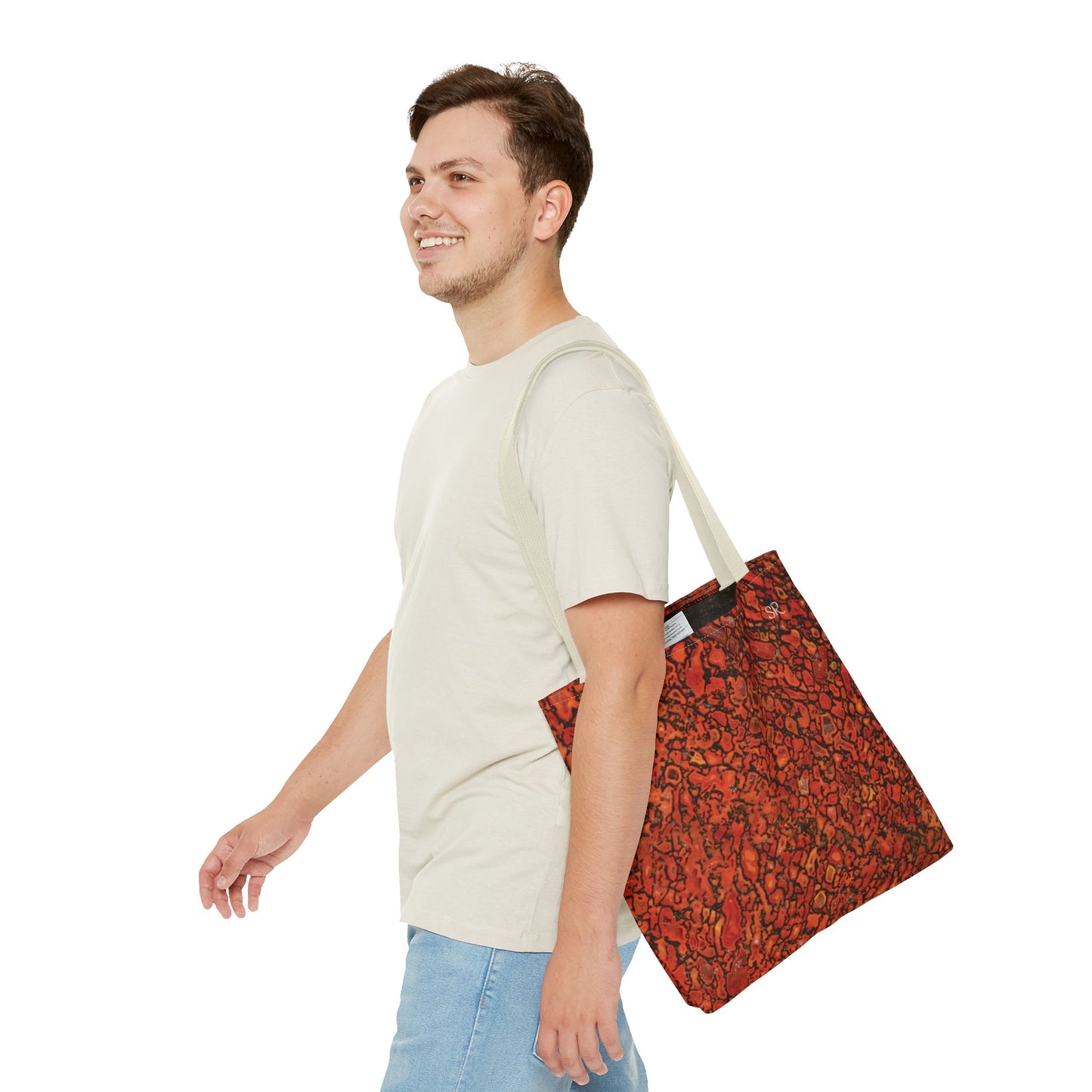 Agatized Richly Red Gembone Tote