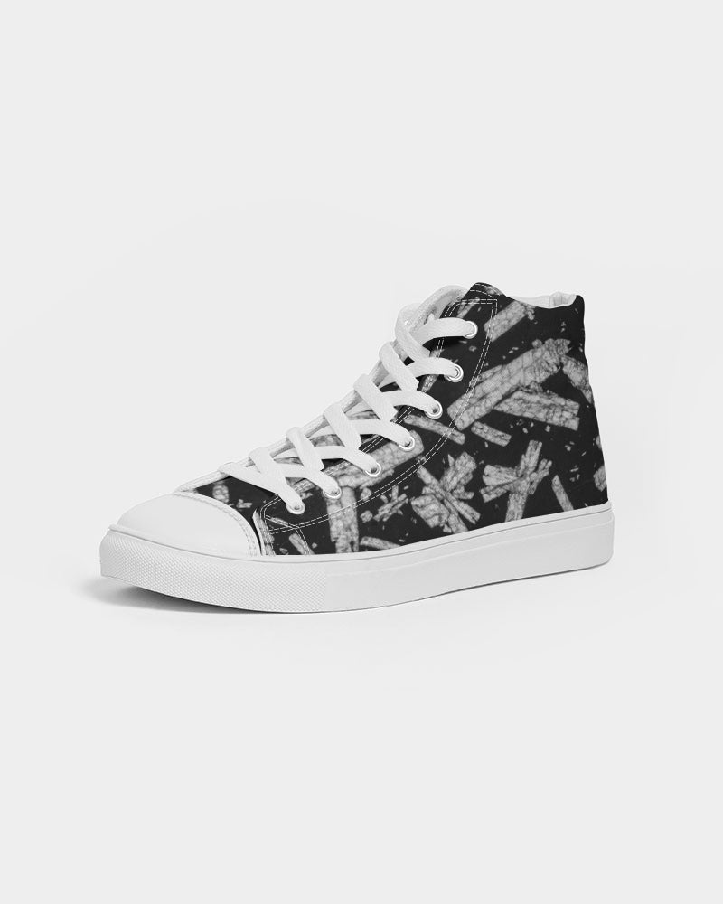 Chinese Writing Stone Life Energy Women's Hightop Canvas Shoe