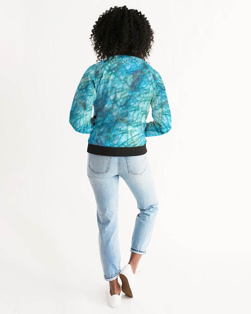 Labradorite Women's All-Over Print Bomber Jacket