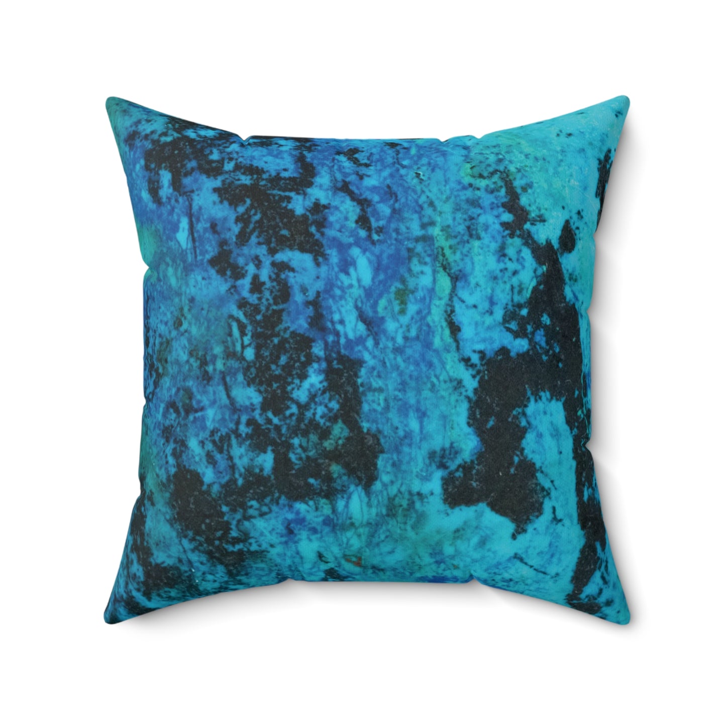 Shattuckite Spectacular Faux Suede Square Pillow