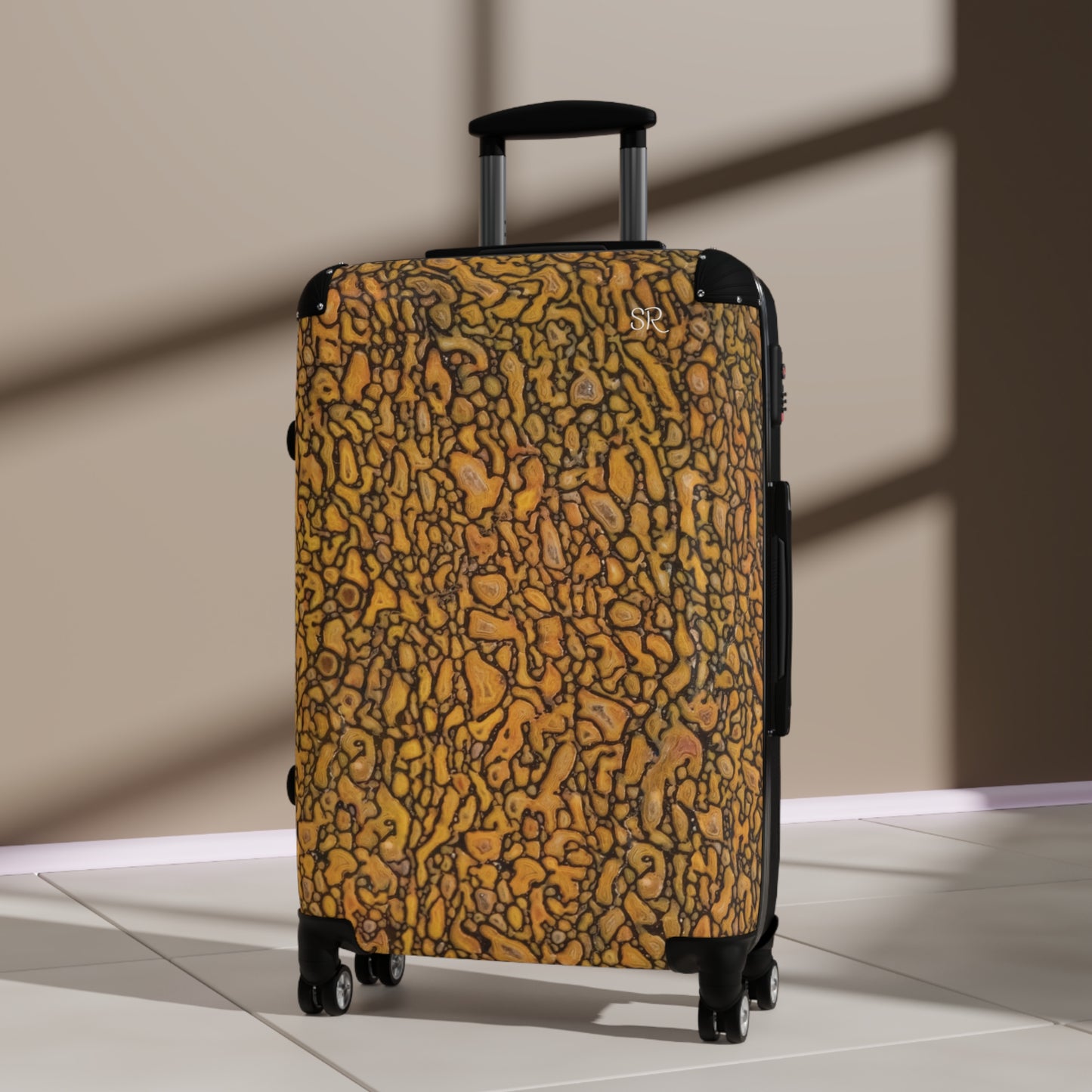 Agatized Fantasy Yellow Gembone Luggage