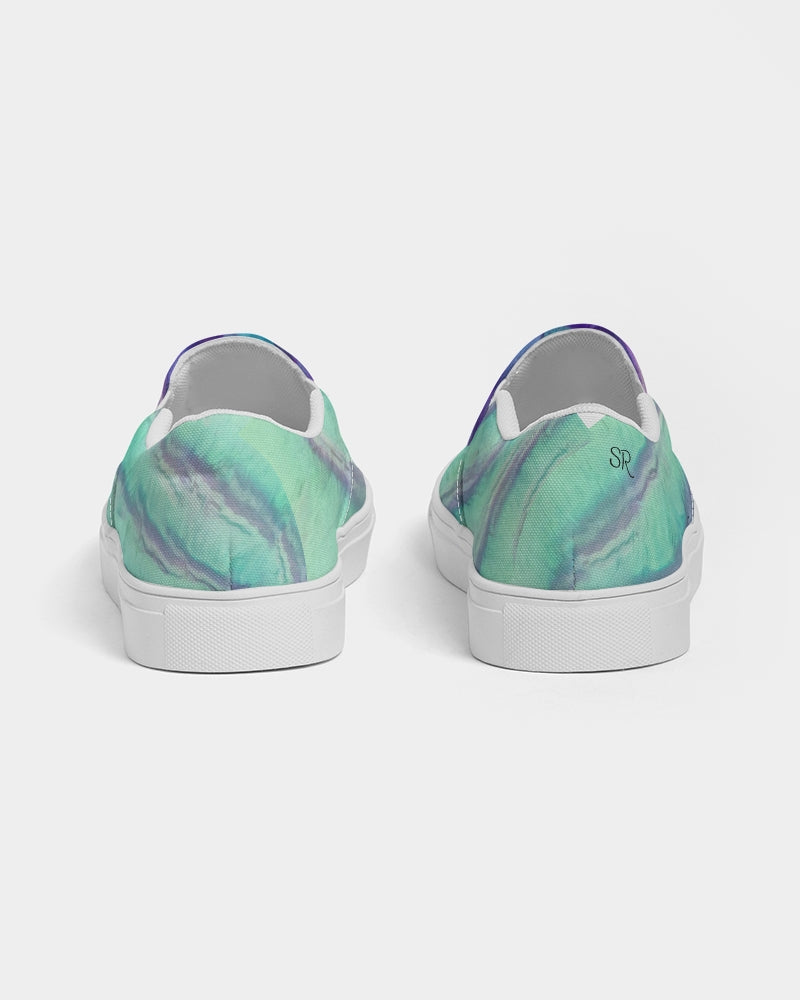 Rainbow Fluorite Metaphysical Women's Slip-On Canvas Shoe