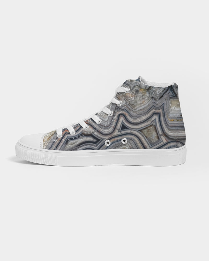 Crazy Lace Agate Optimism Women's Hightop Canvas Shoe