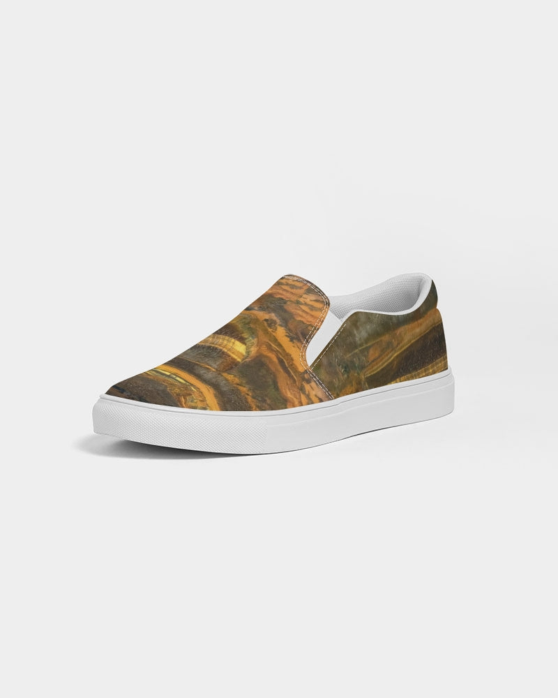 Marra Mamba Tiger's Eye Spiritual Stability Men's Slip-On Canvas Shoe