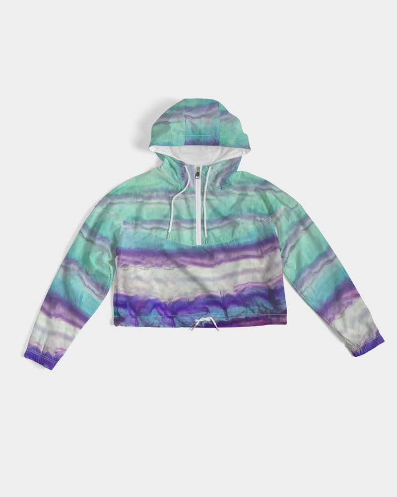 Rainbow Fluorite Metaphyical Cropped Windbreaker