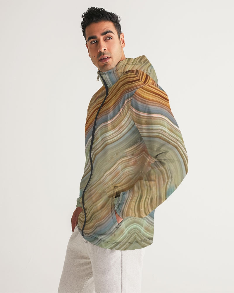 Crazy Lace Agate Joyfulness Men's Windbreaker