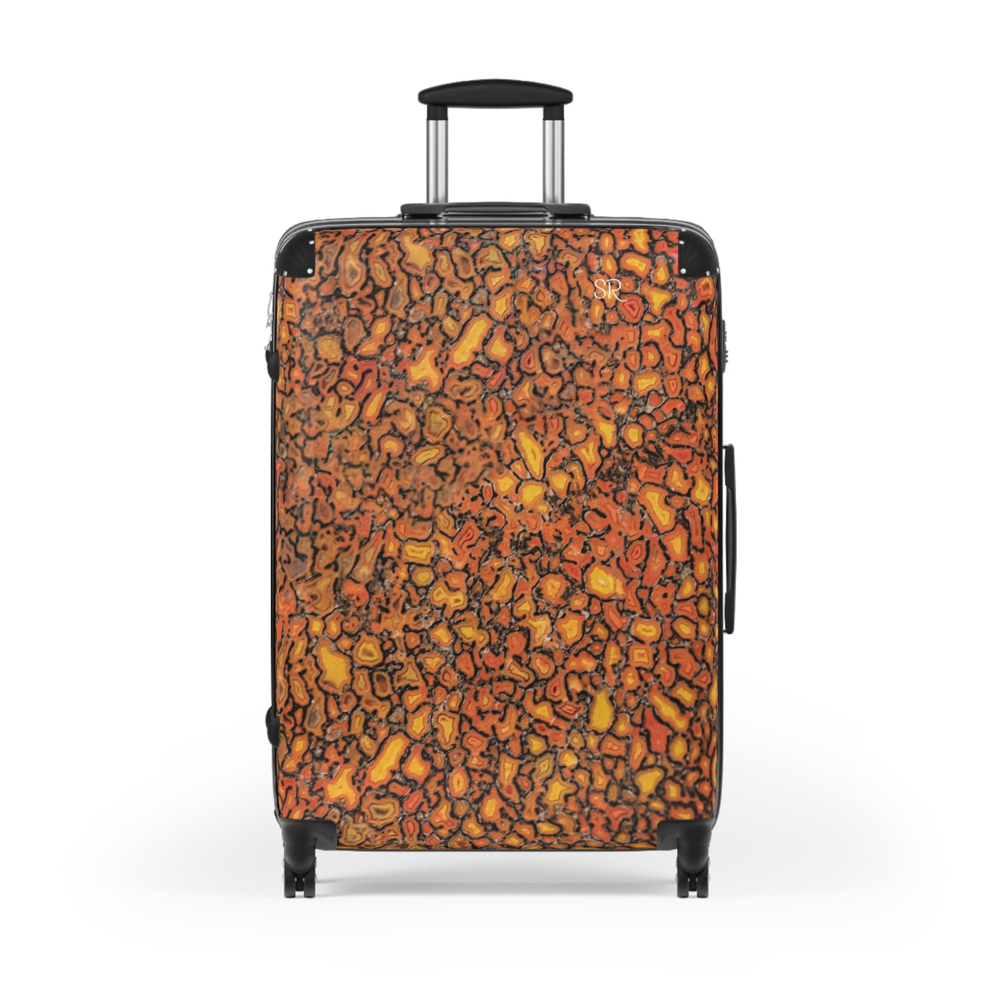 Agatized Canary Red Luggage