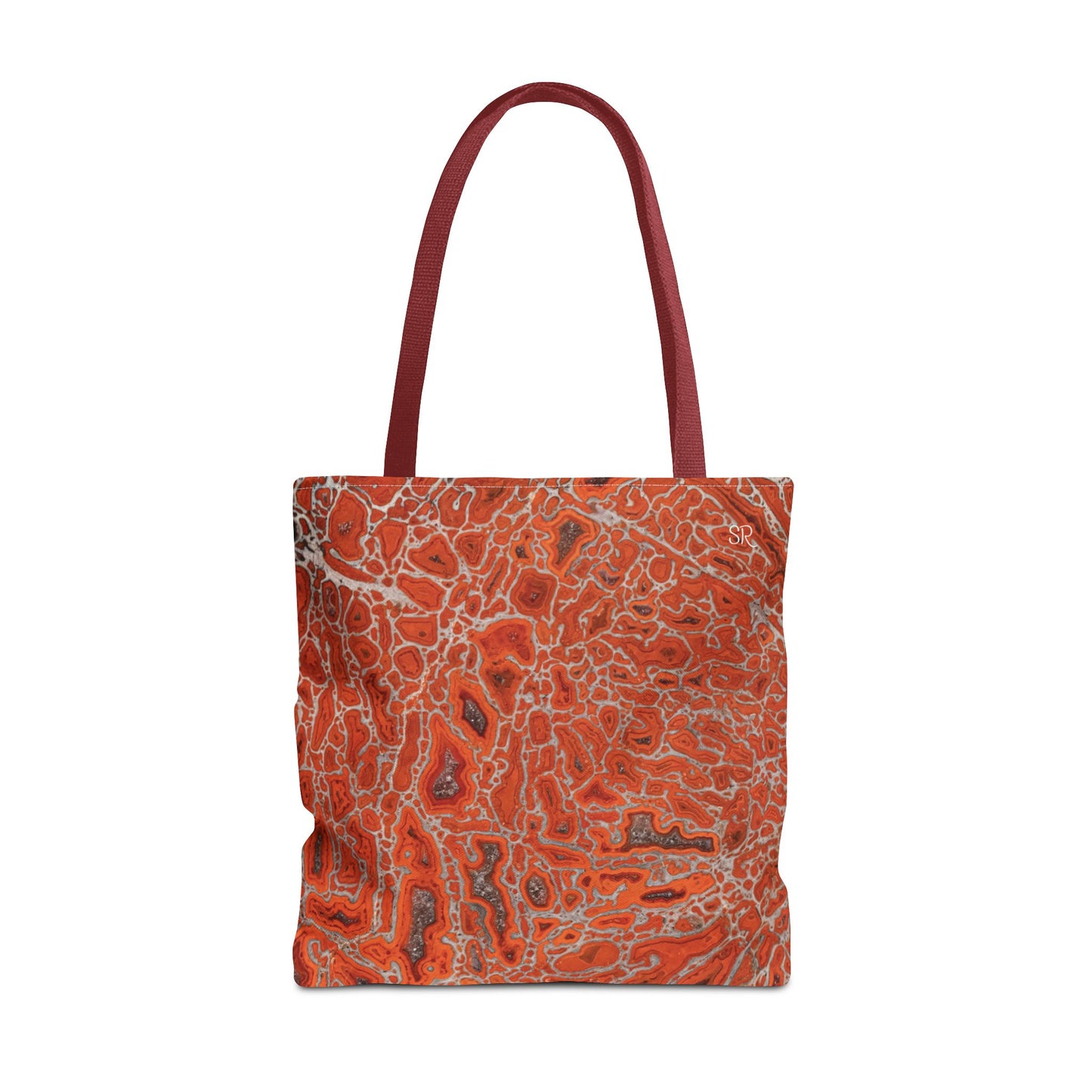 Agatized Ruby Red Gembone Tote