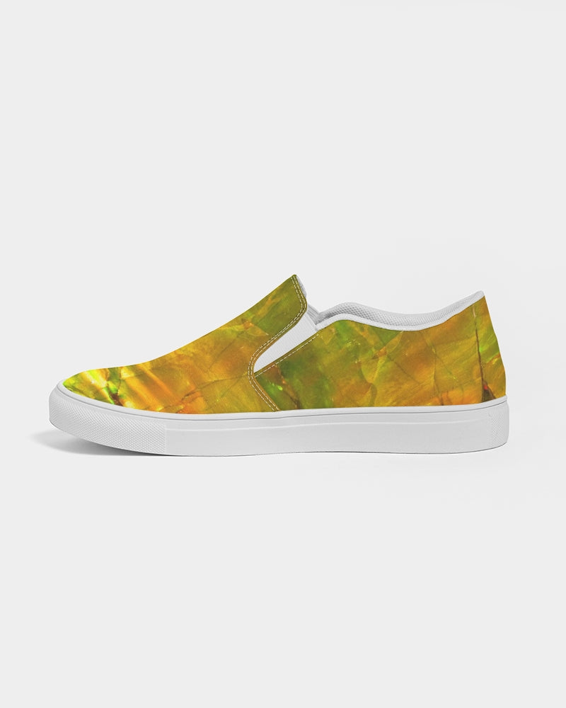 Ammolite Spiritual Growth & Energy Women's Slip-On Canvas Shoe