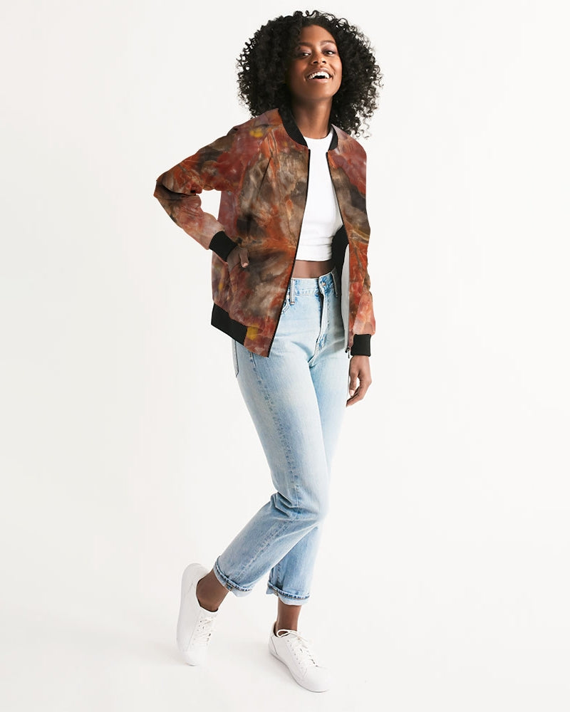 Petrified Wood Women's Bomber Jacket