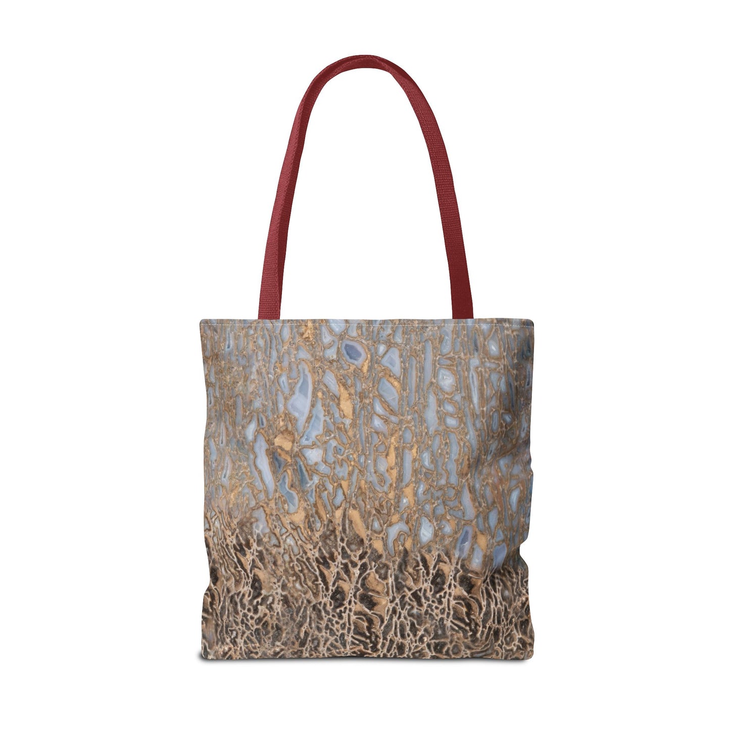 Agatized Noir & Baby Blue Gembone Tote