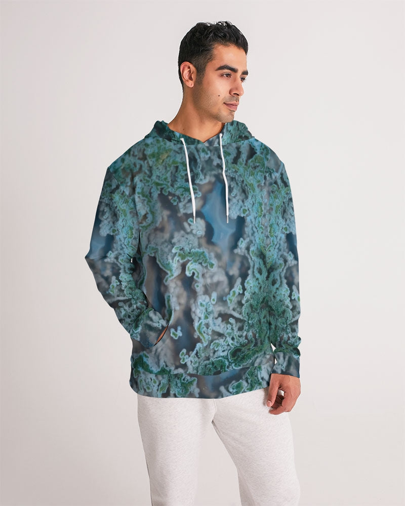 Green Moss Agate Men's Tranquility Hoodie