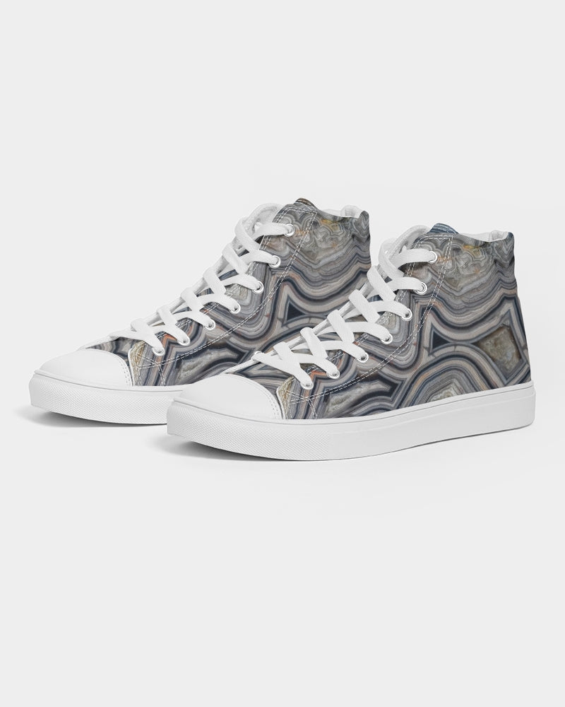 Crazy Lace Agate Optimism Women's Hightop Canvas Shoe