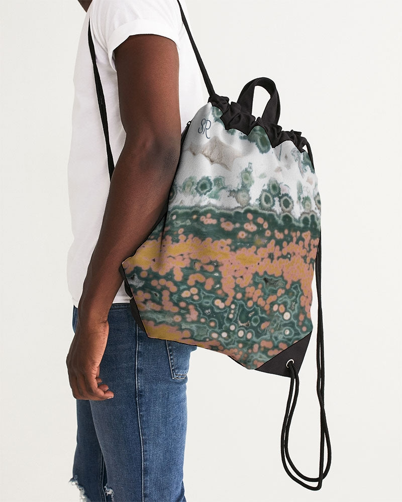 Ocean Jasper Canvas Drawstring Bag