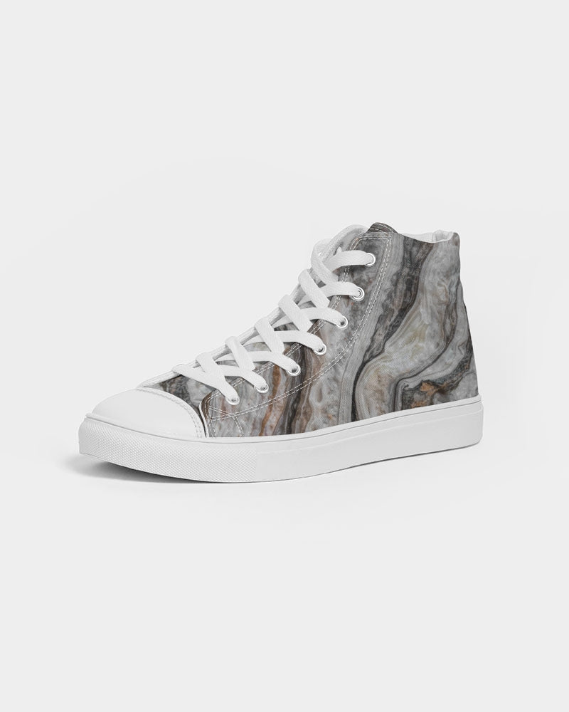 Travertine Onyx Powerful Vibrations Women's Hightop Canvas Shoe