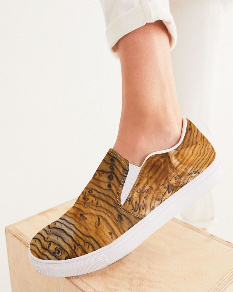 Hell's Canyon Sequoia Petrified Wood Women's Slip-On Canvas Shoe