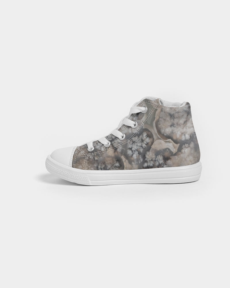 Plume Agate Kids Hightop Canvas Shoe