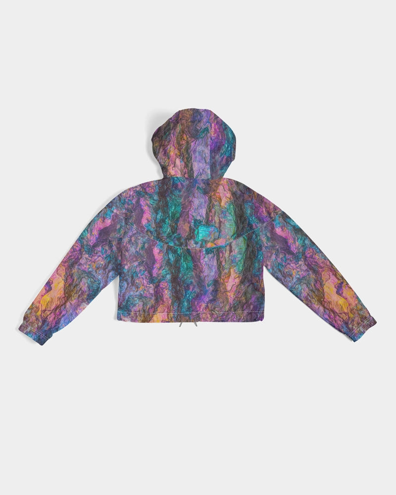 Peacock Ore Positive Directions Cropped Windbreaker