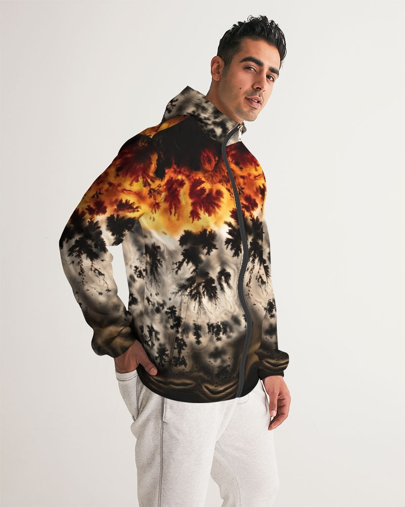 Brazilian Plume Agate Men's Windbreaker