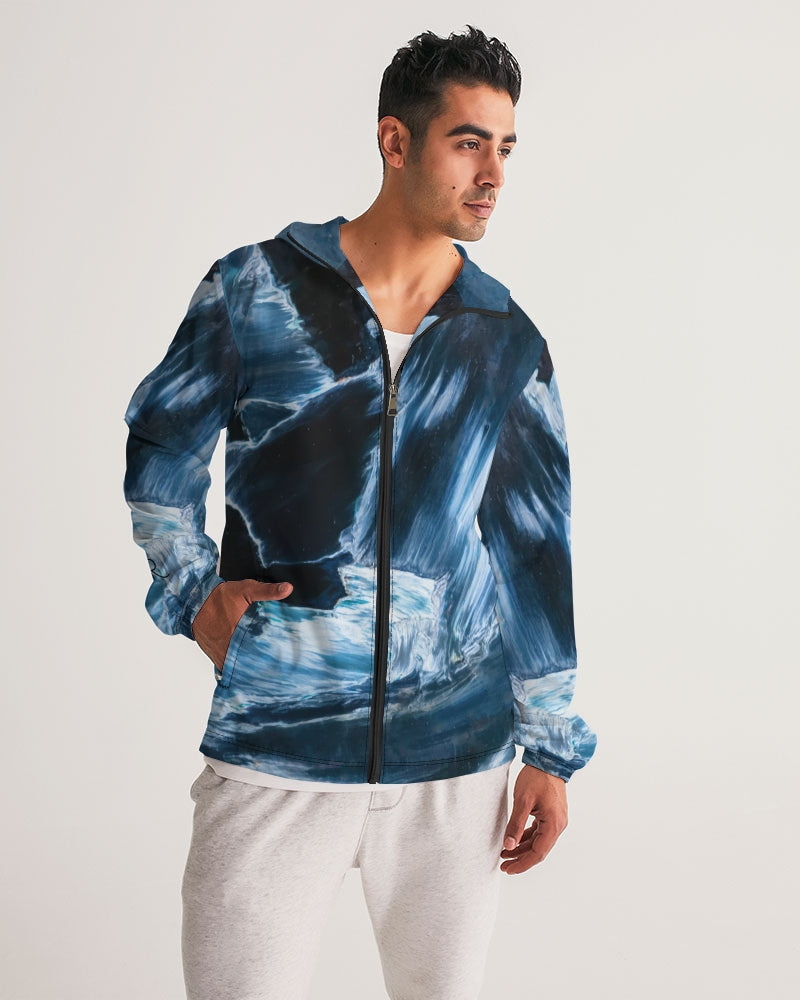 Blue Pietersite Men's Windbreaker