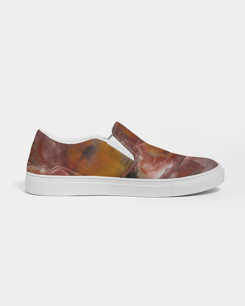 Petrified Wood Inner Transformation Women's Slip-On Canvas Shoe